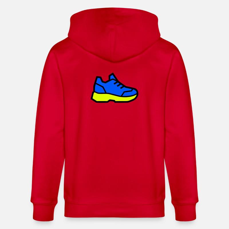 Moderner Laufschuh Sneaker - Stanley/Stella Unisex Bio-Kapuzenjacke CULTIVATOR  - Rot