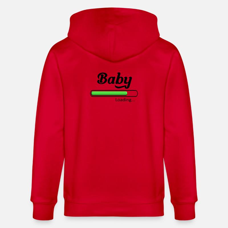 Baby loading. - Veste à capuche bio CULTIVATOR Stanley/Stella Unisexe - rouge