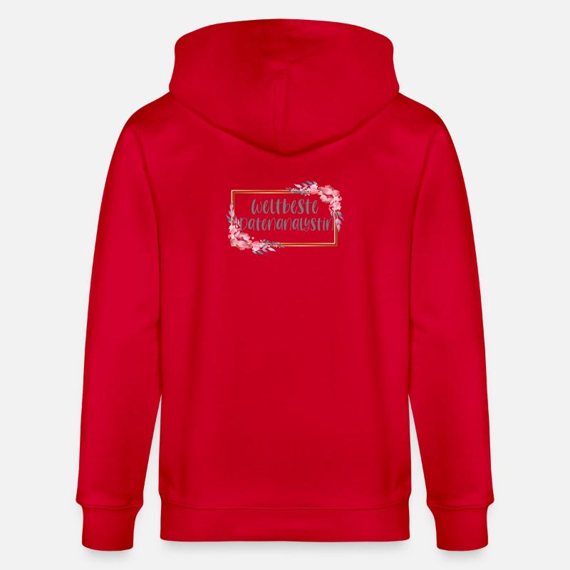 Datenanalystin Datenanalyse Geschenk - Stanley/Stella Unisex Bio-Kapuzenjacke CULTIVATOR - Rot