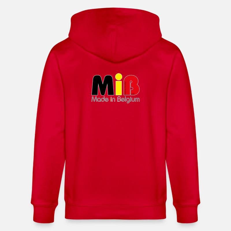 MiB Made in Belgium – Version 2018 - Stanley/Stella Unisex Bio-Kapuzenjacke CULTIVATOR  - Rot