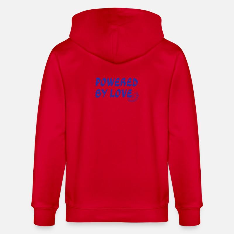 Angetrieben von Love Not Algorithms - Stanley/Stella Unisex Bio-Kapuzenjacke CULTIVATOR  - Rot