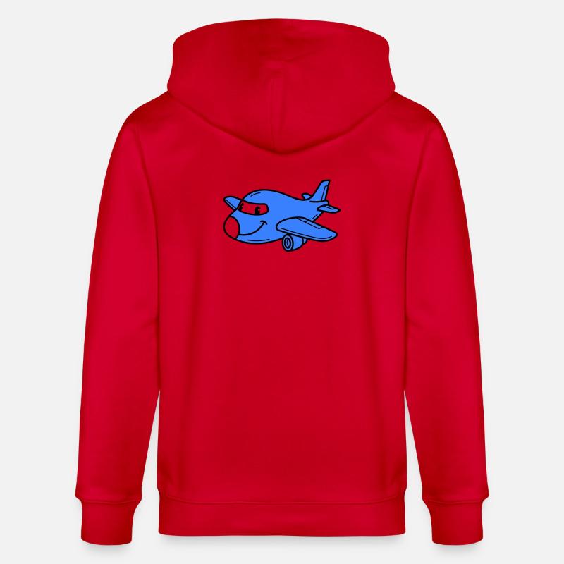 Airplane Kids - Veste à capuche bio CULTIVATOR Stanley/Stella Unisexe - rouge