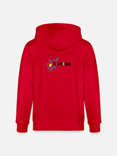 Irresponsable - Veste à capuche bio CULTIVATOR Stanley/Stella Unisexe - rouge