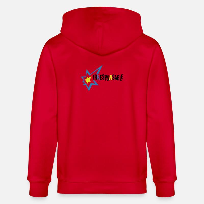 Irresponsable - Veste à capuche bio CULTIVATOR Stanley/Stella Unisexe - rouge