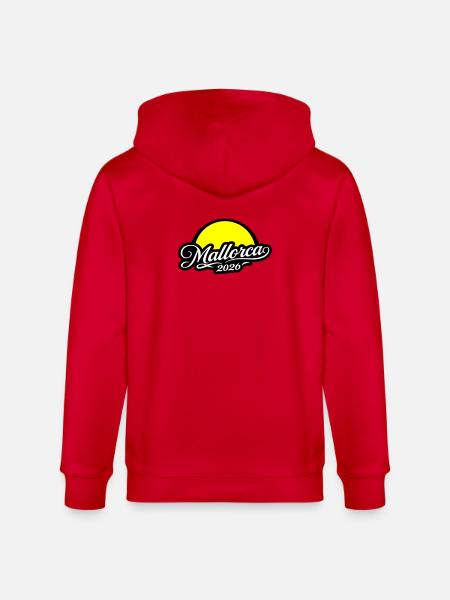Mallorca 2026 Sun - Stanley/Stella CULTIVATOR  Unisex Organic Hooded Jacket - red