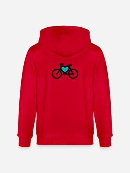i ike mon vélo - Veste à capuche bio CULTIVATOR Stanley/Stella Unisexe - rouge