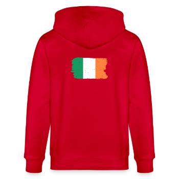 Drapeau néerlandais coups de pinceau - Veste à capuche bio CULTIVATOR Stanley/Stella Unisexe - rouge - Dos - Anna (173cm)