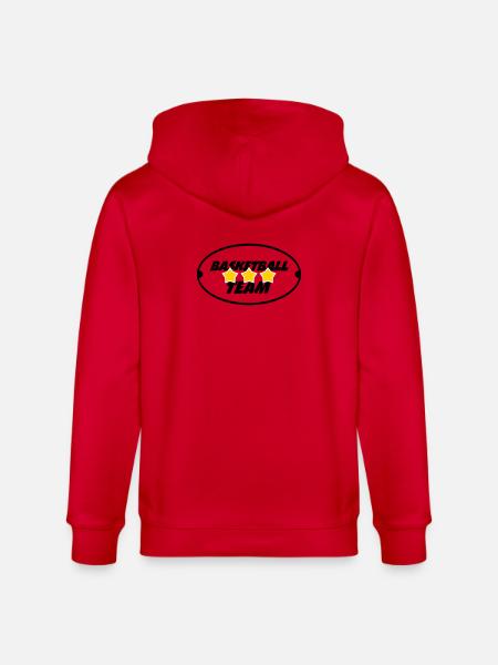 Basketball team - Stanley/Stella CULTIVATOR  Unisex Organic Hooded Jacket - red