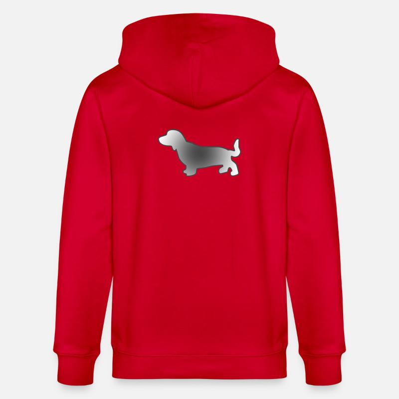 Teckel - Veste à capuche bio CULTIVATOR Stanley/Stella Unisexe - rouge
