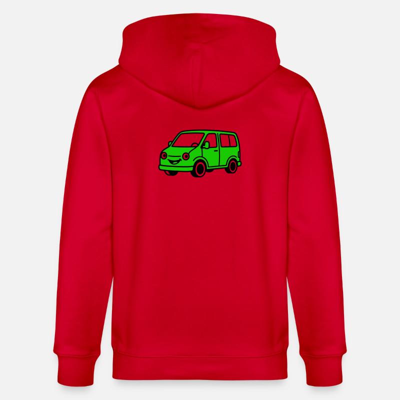 Van Cartoon - Veste à capuche bio CULTIVATOR Stanley/Stella Unisexe - rouge