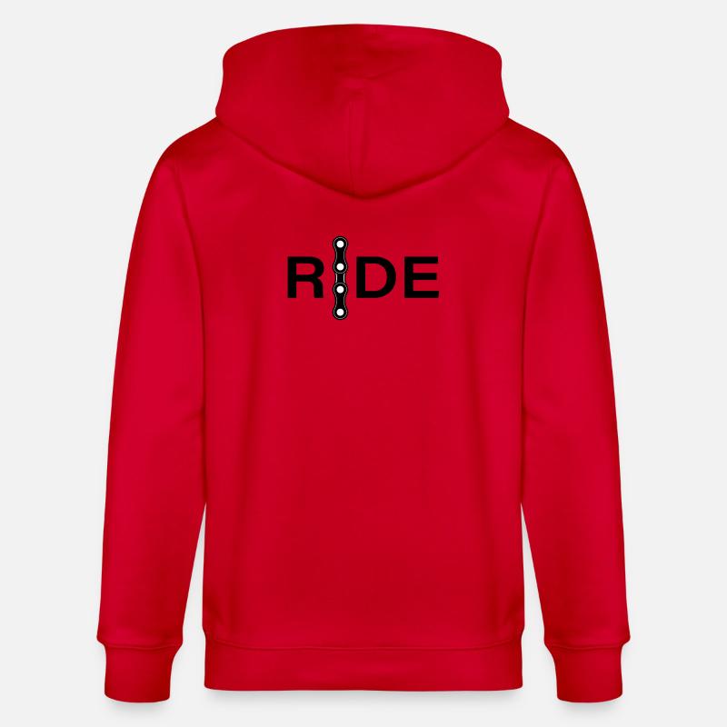 Conception minimale des chaînes - Veste à capuche bio CULTIVATOR Stanley/Stella Unisexe - rouge