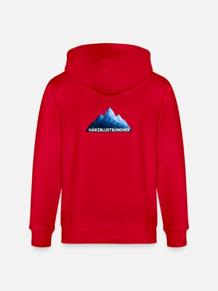 Bündner - Stanley/Stella Unisex Bio-Kapuzenjacke CULTIVATOR  - Rot