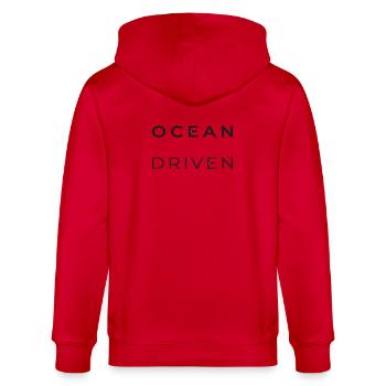 OCEAN DRIVER - Veste à capuche bio CULTIVATOR Stanley/Stella Unisexe - rouge - Dos - Anna (173cm)