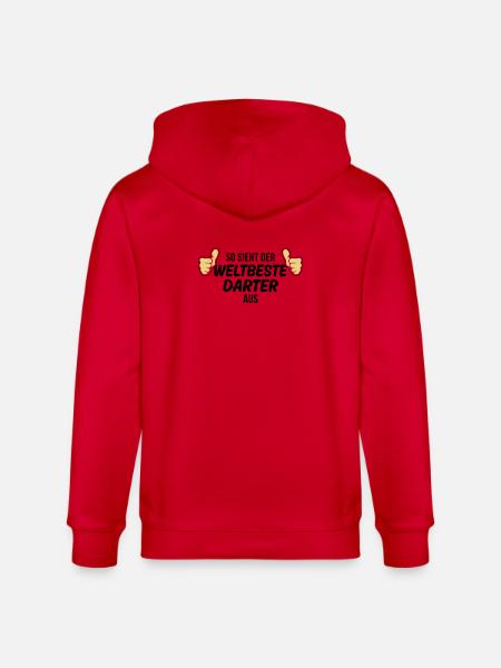 der weltbeste darter - Stanley/Stella Unisex Bio-Kapuzenjacke CULTIVATOR - Rot