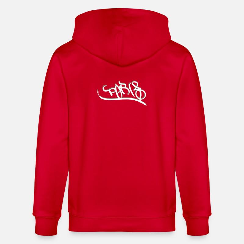 Design parisien de style graffiti - Veste à capuche bio CULTIVATOR Stanley/Stella Unisexe - rouge