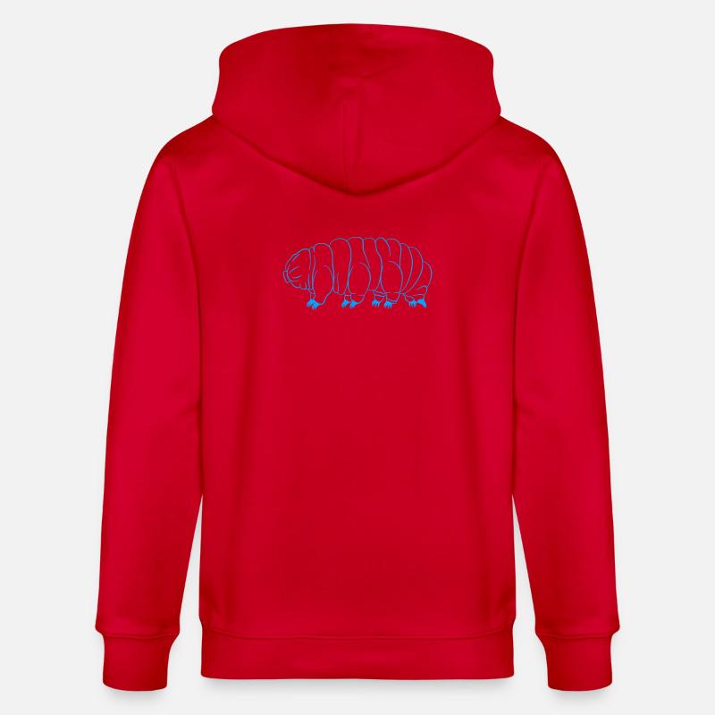 Tardigrade Ours d’eau tardigrade Tardigrade - Veste à capuche bio CULTIVATOR Stanley/Stella Unisexe - rouge