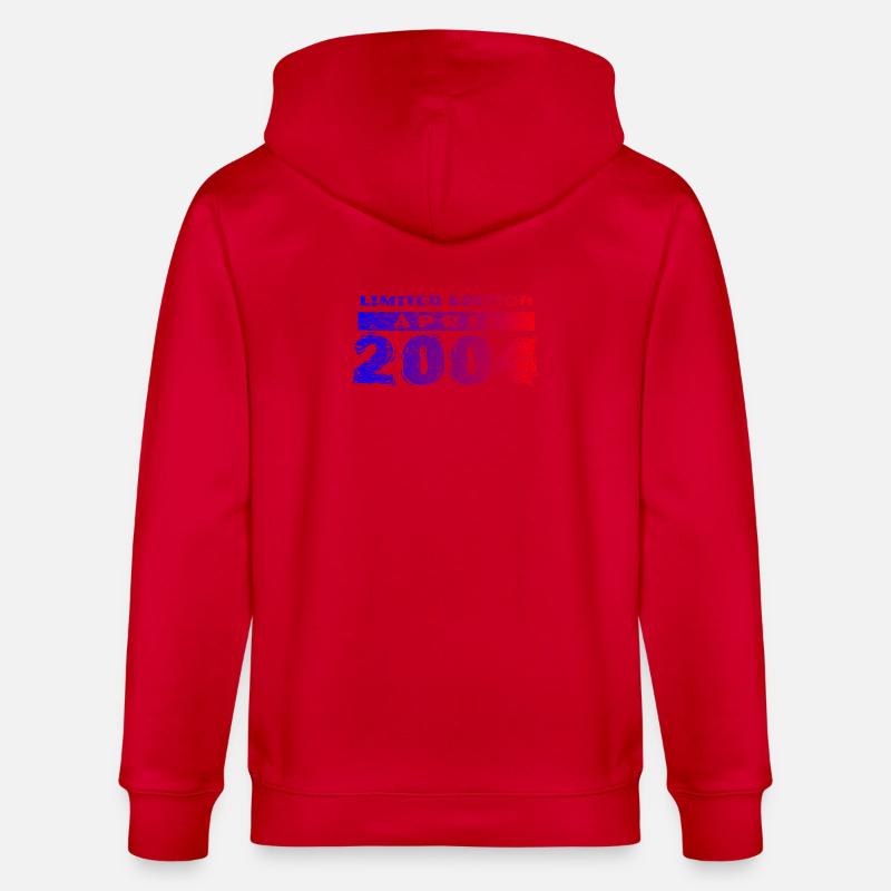 22e anniversaire Édition Limitée 04/2004 - Veste à capuche bio CULTIVATOR Stanley/Stella Unisexe - rouge