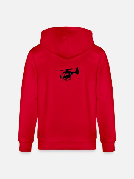 Notarzthubschrauber - Stanley/Stella Unisex Bio-Kapuzenjacke CULTIVATOR - Rot