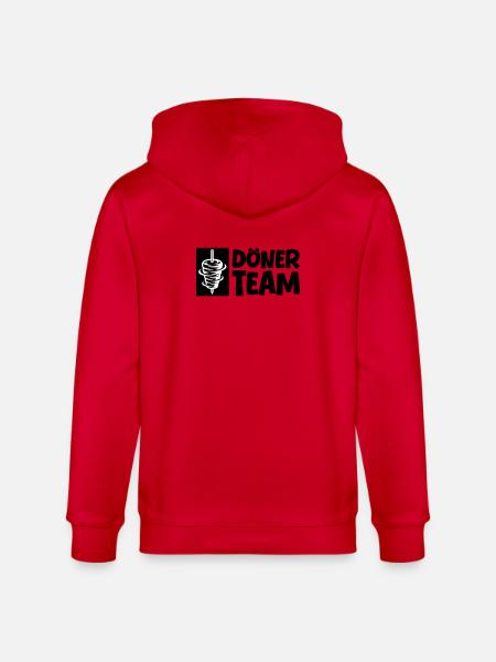 Döner Team - Stanley/Stella Unisex Bio-Kapuzenjacke CULTIVATOR - Rot