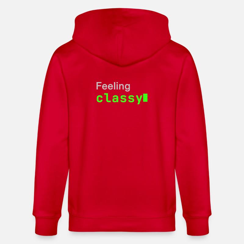 Feeling classy | Developer mood - Stanley/Stella Unisex Bio-Kapuzenjacke CULTIVATOR - Rot