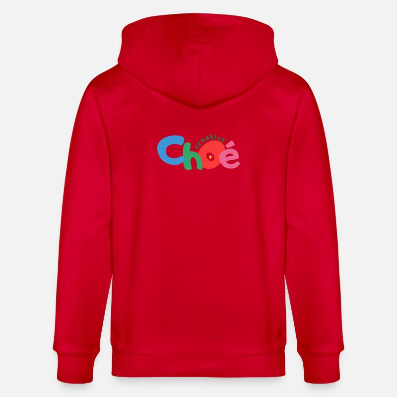 choe creative texte - Veste à capuche bio CULTIVATOR Stanley/Stella Unisexe - rouge