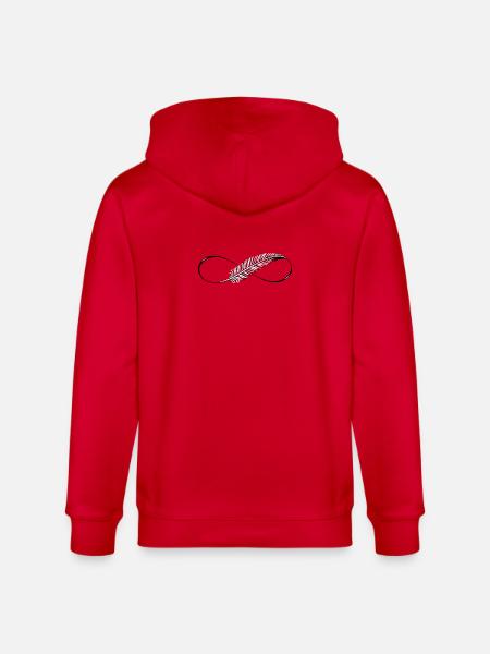Cute Lines Infinity Spring - Stanley/Stella CULTIVATOR  Unisex Organic Hooded Jacket - red