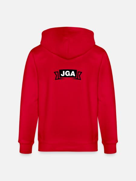 Bachelor Party Emblem / Logo - Stanley/Stella CULTIVATOR  Unisex Organic Hooded Jacket - red