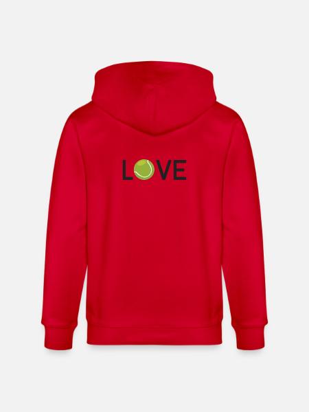 Tennis-Liebhaber - Stanley/Stella Unisex Bio-Kapuzenjacke CULTIVATOR  - Rot