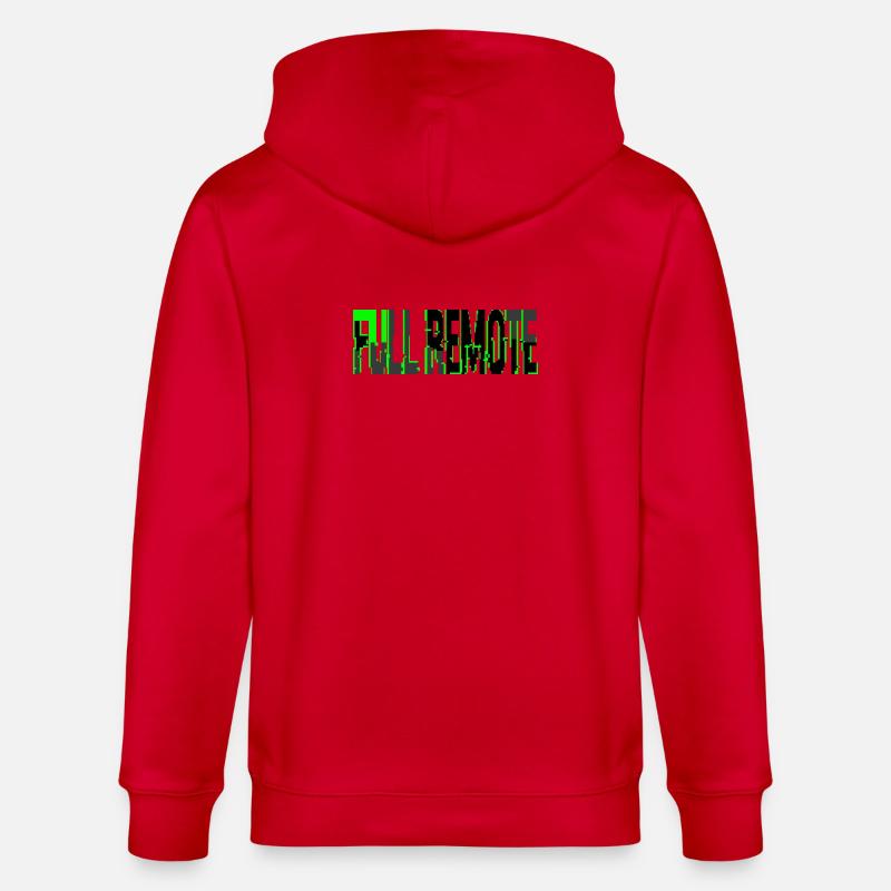 Telearbeit Total Style Glitch Informatique - Stanley/Stella Unisex Bio-Kapuzenjacke CULTIVATOR  - Rot