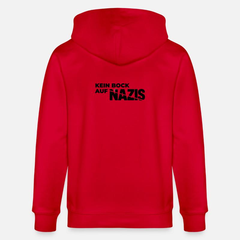 Kein_Bock_auf_Nazis - Stanley/Stella Unisex Bio-Kapuzenjacke CULTIVATOR  - Rot