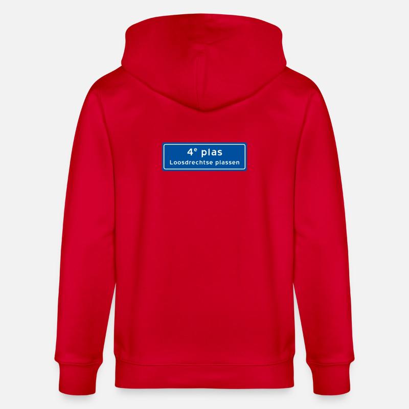 Loosdrechtse plassen 4e plas - Veste à capuche bio CULTIVATOR Stanley/Stella Unisexe - rouge