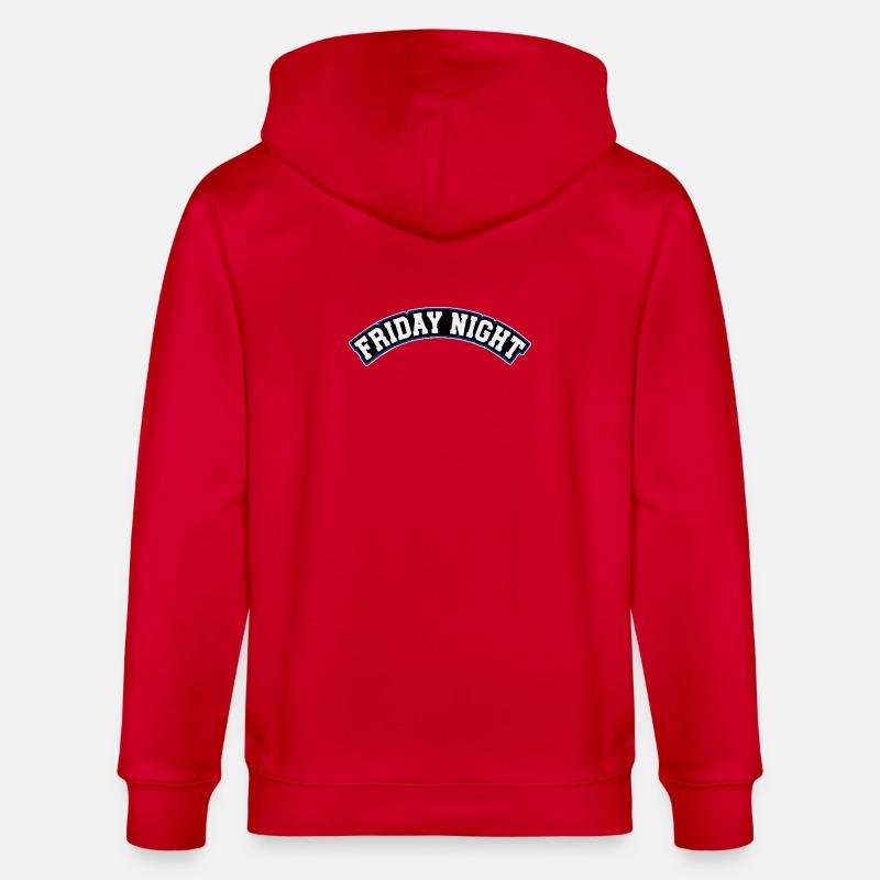 Friday Night Retro Arcade Design - Stanley/Stella Unisex Bio-Kapuzenjacke CULTIVATOR  - Rot