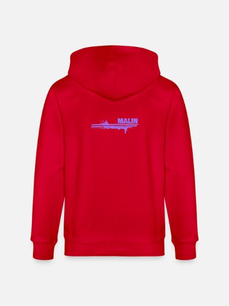 Geschenk für Malin - Stanley/Stella Unisex Bio-Kapuzenjacke CULTIVATOR - Rot