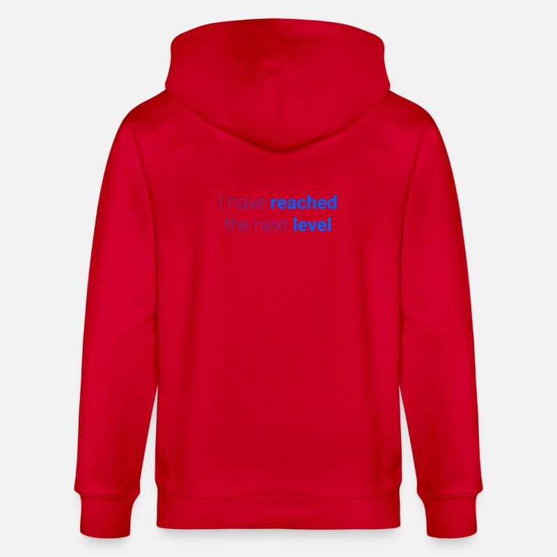 Abstraktes Kontrastmuster zur Selbstdarstellung - Stanley/Stella Unisex Bio-Kapuzenjacke CULTIVATOR - Rot