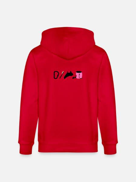 Kletterlogo Boulderemblem Kletterschuhe Bürste - Stanley/Stella Unisex Bio-Kapuzenjacke CULTIVATOR - Rot