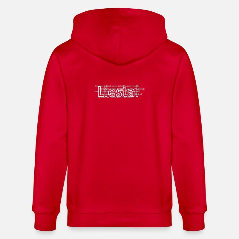 Schweizer Städte Liestal - Stanley/Stella Unisex Bio-Kapuzenjacke CULTIVATOR  - Rot