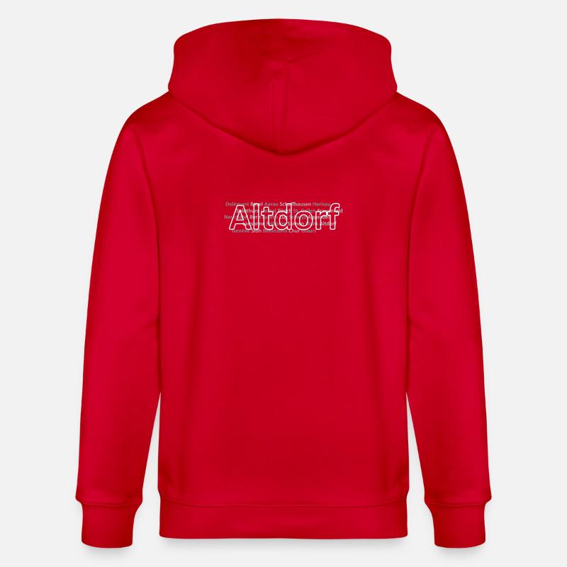 Schweizer Städte Altdorf - Stanley/Stella Unisex Bio-Kapuzenjacke CULTIVATOR  - Rot