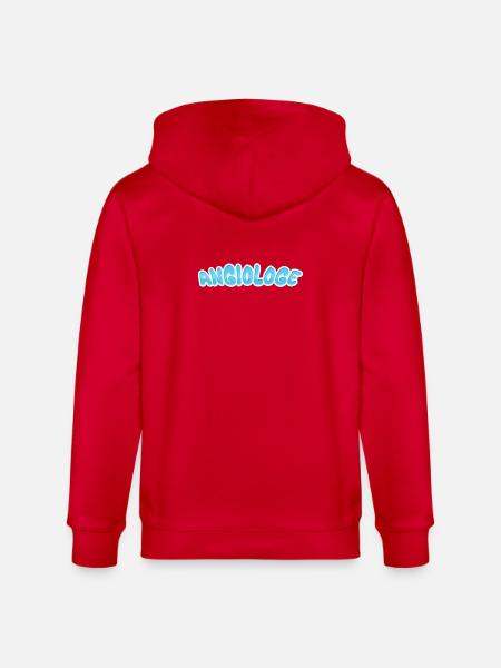 Angiologist as Angiologist - Stanley/Stella CULTIVATOR  Unisex Organic Hooded Jacket - red