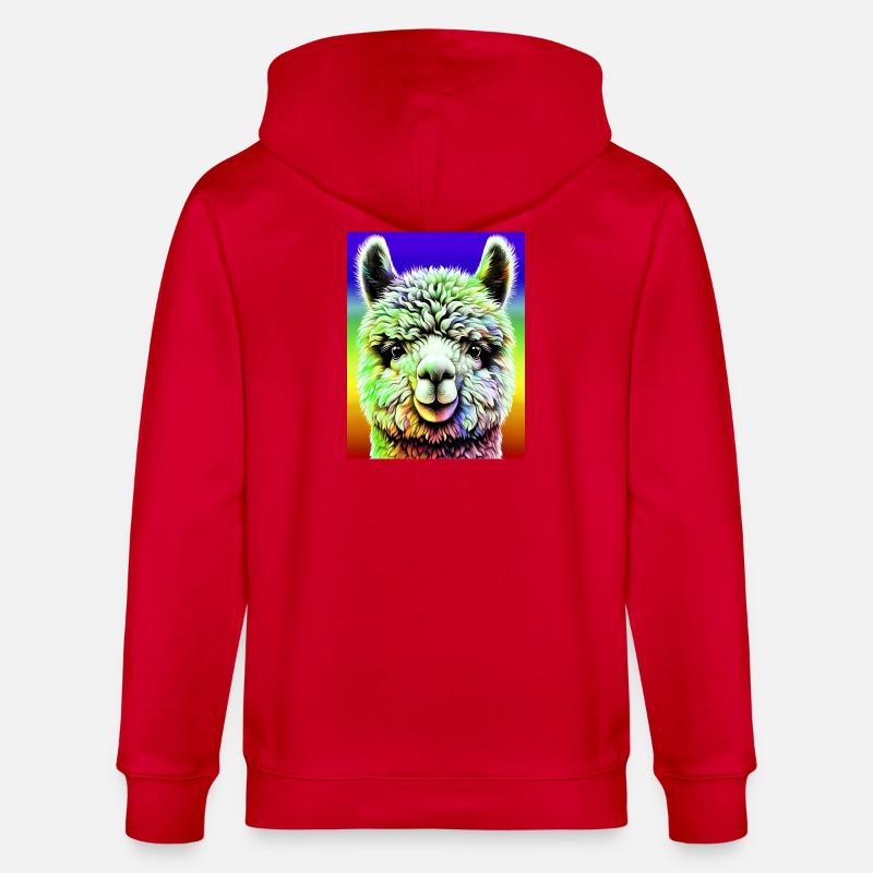 Alpaga - Veste à capuche bio CULTIVATOR Stanley/Stella Unisexe - rouge