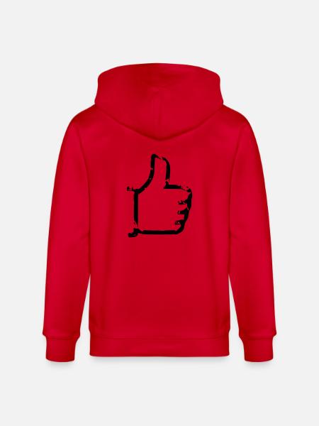 Comme - thumbs up - bande dessinée - Veste à capuche bio CULTIVATOR Stanley/Stella Unisexe - rouge