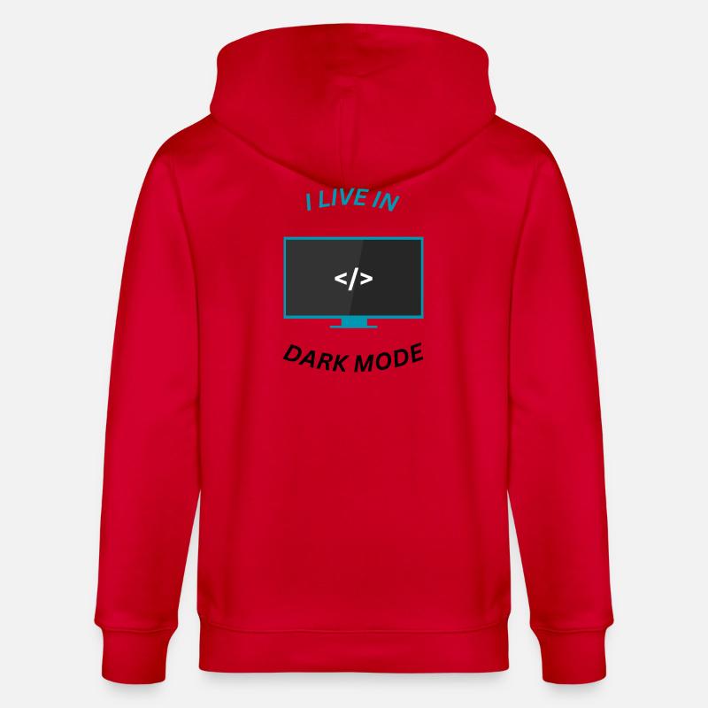 Programmeur Motivation Design - Veste à capuche bio CULTIVATOR Stanley/Stella Unisexe - rouge