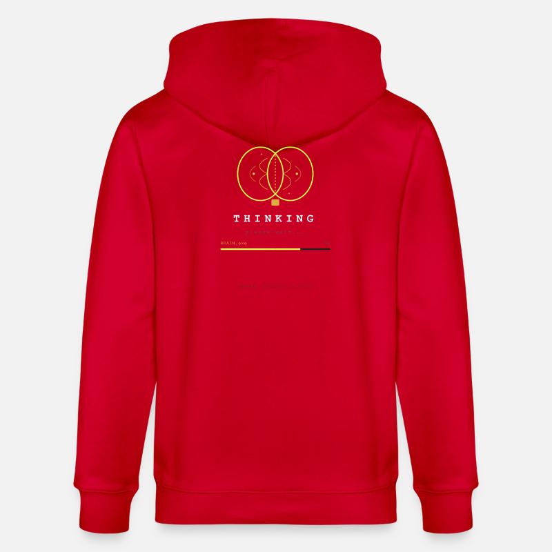 BRAIN.EXE IS LOADING - Stanley/Stella CULTIVATOR  Unisex Organic Hooded Jacket - red