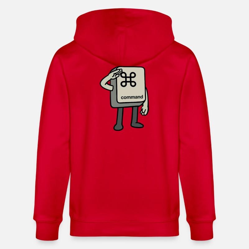 Clé de commande - Veste à capuche bio CULTIVATOR Stanley/Stella Unisexe - rouge