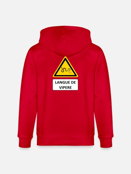 Viper's Tongue - Stanley/Stella CULTIVATOR Unisex Organic Hooded Jacket - red