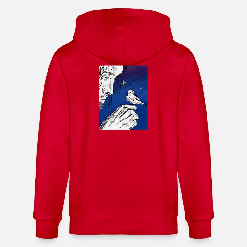 Nummer eins unter dem Mond - Stanley/Stella Unisex Bio-Kapuzenjacke CULTIVATOR  - Rot