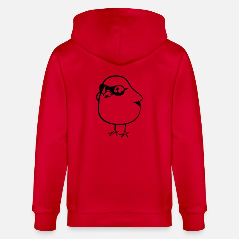 symbole douce poussin - Veste à capuche bio CULTIVATOR Stanley/Stella Unisexe - rouge