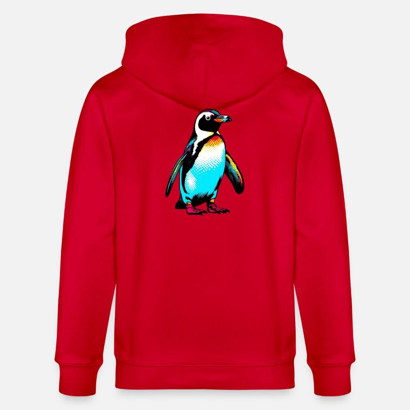Pinguin - Stanley/Stella Unisex Bio-Kapuzenjacke CULTIVATOR - Rot