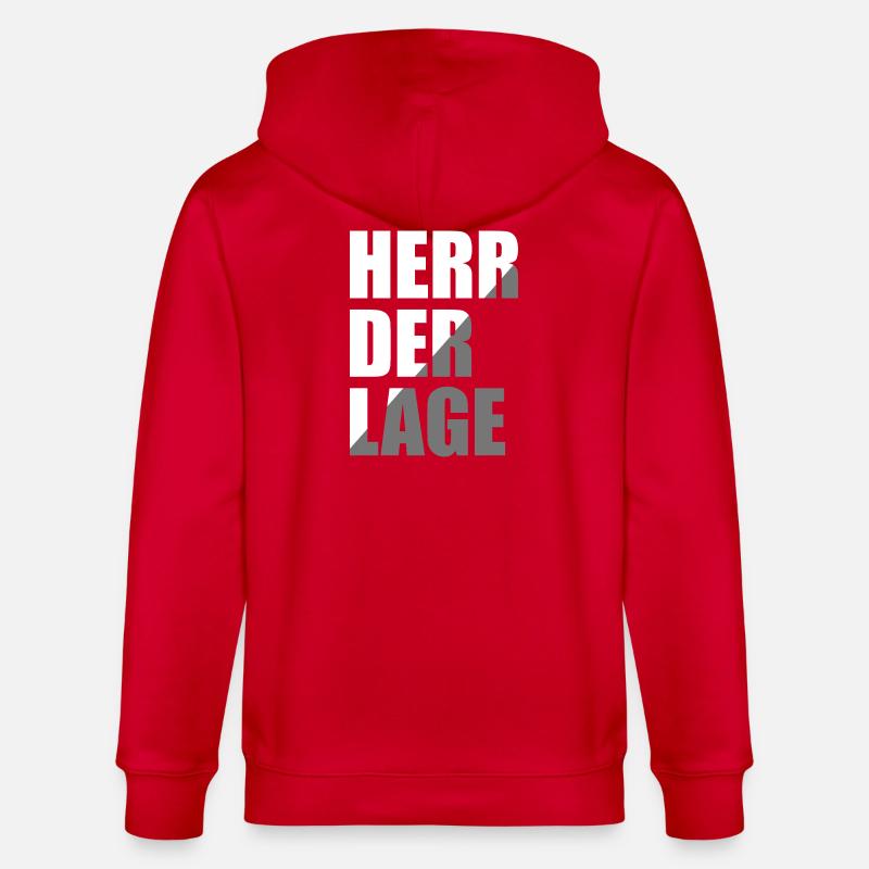 Herr der Lage - Stanley/Stella Unisex Bio-Kapuzenjacke CULTIVATOR  - Rot