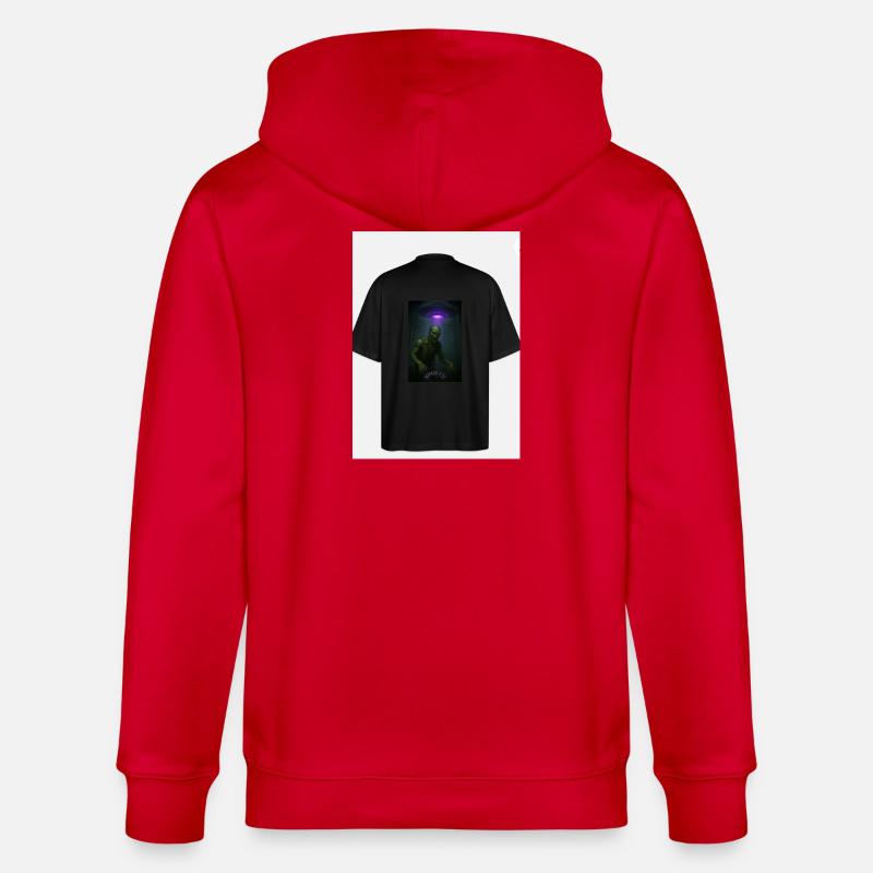 Enlèvement extraterrestre Forêt Tee - Veste à capuche bio CULTIVATOR Stanley/Stella Unisexe - rouge