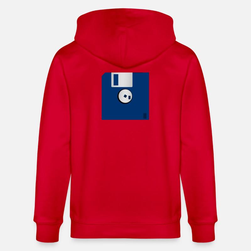 Diskette - Stanley/Stella Unisex Bio-Kapuzenjacke CULTIVATOR  - Rot